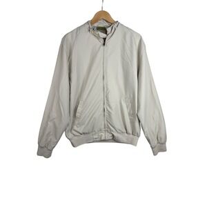Regent Street Harrington Full Zip Jacket size Small Cream